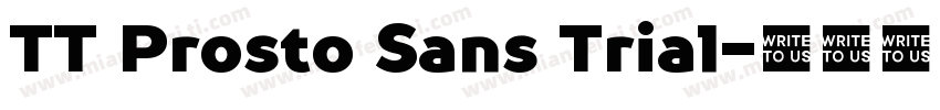 TT Prosto Sans Trial字体转换